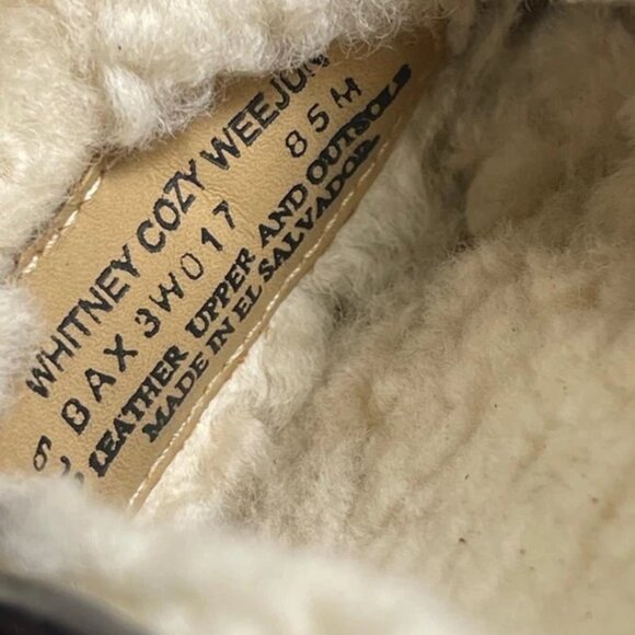 G.H. Bass Whitney Cozy Weejuns Shearling Black Leather Loafer Women's 8.5 M - Picture 7 of 12